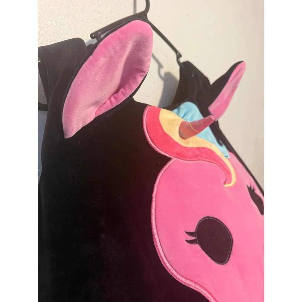 Squishmallows Jazwares Costume Play Unicorn Skeleton Black Pink Plush JWC4656